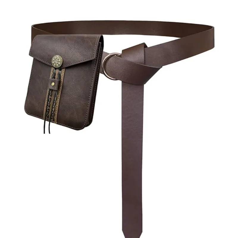 남성 및 여성을 위한 중세 가죽 손목 보호대 - 스팀펑크, 르네상스, 야외 스포츠 및 의상 파티를 위한 조절 가능한 팔 밴드