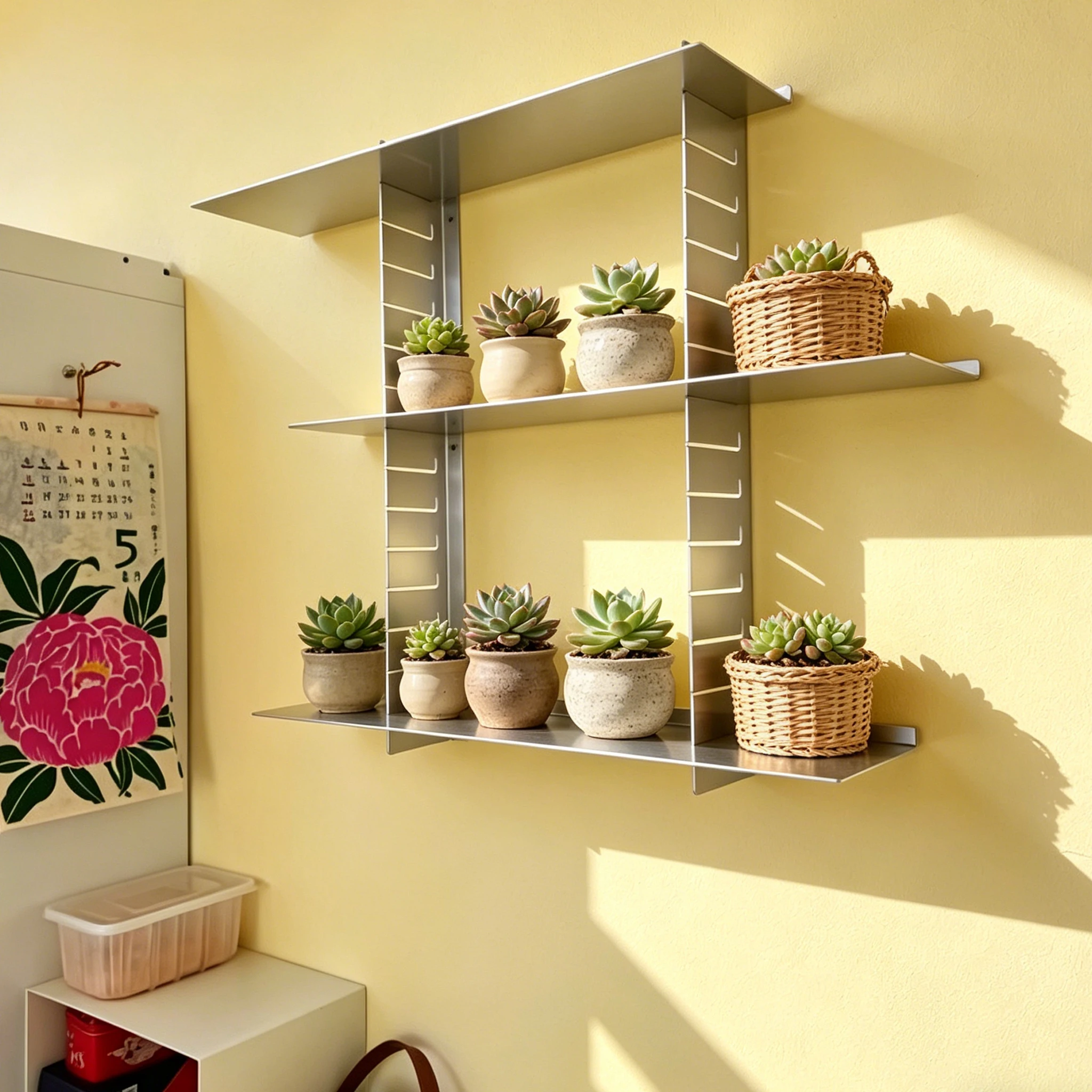 Colorful Wall Shelves, Minimalist Wall Storage Units, Movable Display Racks, Iron Storage Racks, Linear Shelf Bookshelves.