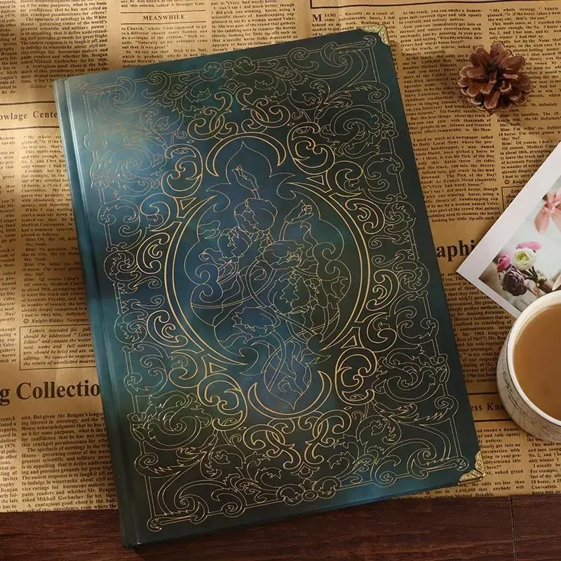 Exquisite Personality European Style Retro Creative Notebook Student Stationery Diary Small Fresh Literary Travel Notebook.