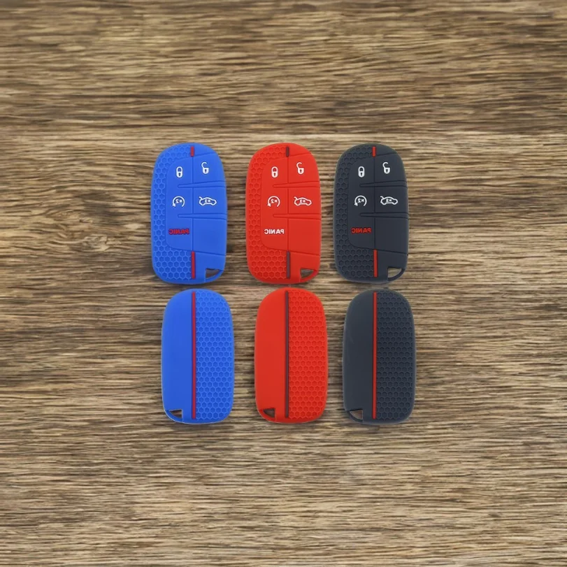 

The Hemispherical Pattern Cover Is Suitable For The Remote Key Silicone Case Of Chrysler 300C Challenger RAM Ram Longhorn