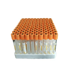 100 pces laboratório médico 5ml/10ml separação gel soro coágulo ativador coagulação tubo coleta de sangue tubo prp vácuo vaso