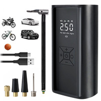 Wireless Portable Tire Pressure Gauge LCD Display Tire Inflator 150PSI 120W Air Compressor Air Pump Digital With LED Light