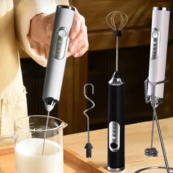 Wireless Electric Milk Blender USB Rechargeable Egg Blender Portable Coffee Blender Mixer