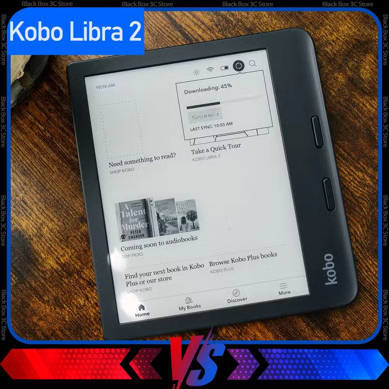 Kobo Libra 2 eReader 7" resistente al agua, 32 GB, brillo ajustable, libro electrónico con reducción de luz azul