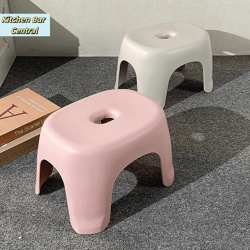 【Bathroom Shoe Stools Household Plastic Stool Thickened Stackable Small Benches Fishing Stool Children's Low Stool】
