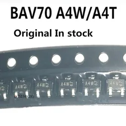 Original New 10PCS/ BAV70 A4W/A4T A4 SOT23 SOT-23