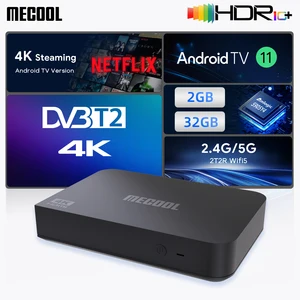 Kotak TV Android MECOOL DVB T2 KT2 dengan Android 11 Google Netflix ATV Bersertifikat 100M 2+32G S905Y4 WIFI 2.4 G/5G Kotak Media DVB 2T2R dengan Android 11 8 tv android penjualan terbaik isdb t - №