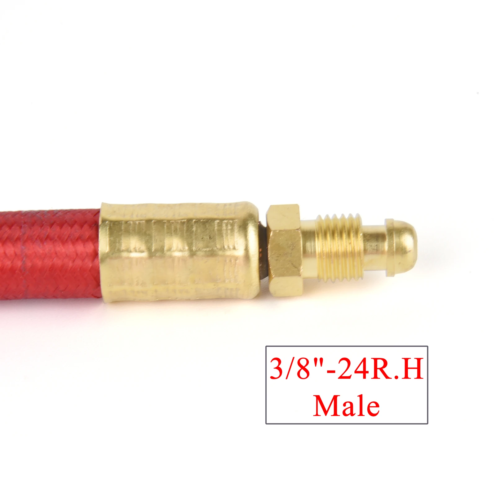 3.8m(12.5ft)/7.6m(25ft) TIG WP9 เชื่อมไฟฉาย Series w/ Dinse LDT-917F Connector สายไฟสีแดงท่อแก๊ส