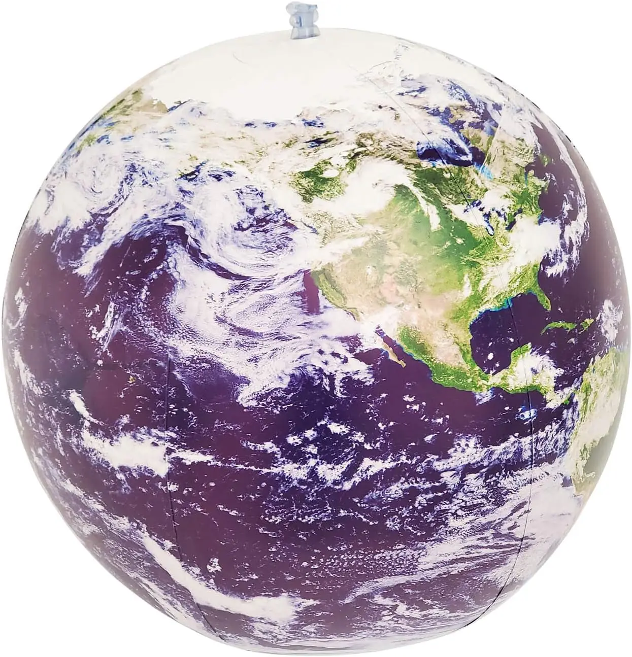 

Inflatable Earth Globe with Glow-in-the-Dark Cities, Satellite Imagery Design for Fun Learning