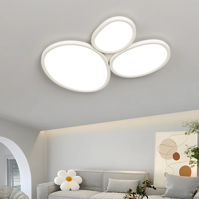 Plafonnier LED au design moderne, disponible en noir et en blanc, éclairage d'intérieur, luminaire décoratif de plafond, idéal pour un salon, une chambre à coucher ou un bureau