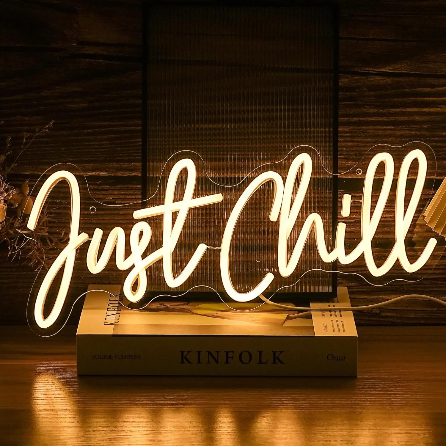 

Just Chill Neon Sign USB LED Light for Beauty Room Hair Salon Home Bar Gaming Room Bedroom Decoration neon personnalisé Gift