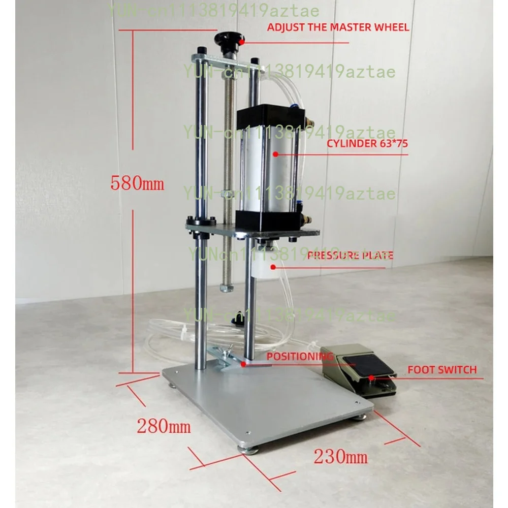Glass Bottles Pneumatic Lid Sealer Corks Sealing Machine Plastic Drum Bucket Tool Oil Drums