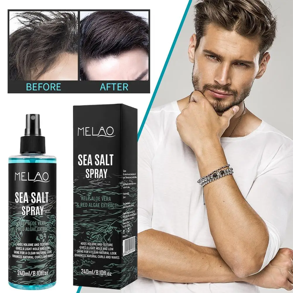 ملح البحر تصفيف الشعر رذاذ كسول الضفيرة تحديد تحسين عقد طبيعي موجة زيت شعر قوي رقيق مغذي رشاقته غير Gr V3S0 #1