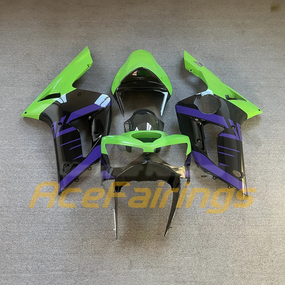 For 2003 2004 Kawasaki ZX6R Fairings Kit Plastic Injection Molded Custom 03 04 ZX 6R Replacement Fairing Set view 3