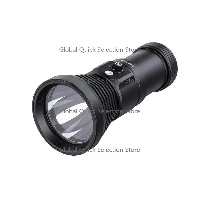 D28 3600  D30 4000 high lumen  battery IP68 scuba diving Flashlight underwater led light diver torch lamp