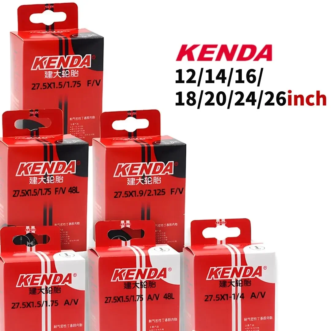 2PCS KENDA Bicycle Inner Tubes 12/14/16/18/20/24 Inch Schrader Valve Butyl Rubber for MTB Road Bike Kids Bike Replacement Parts