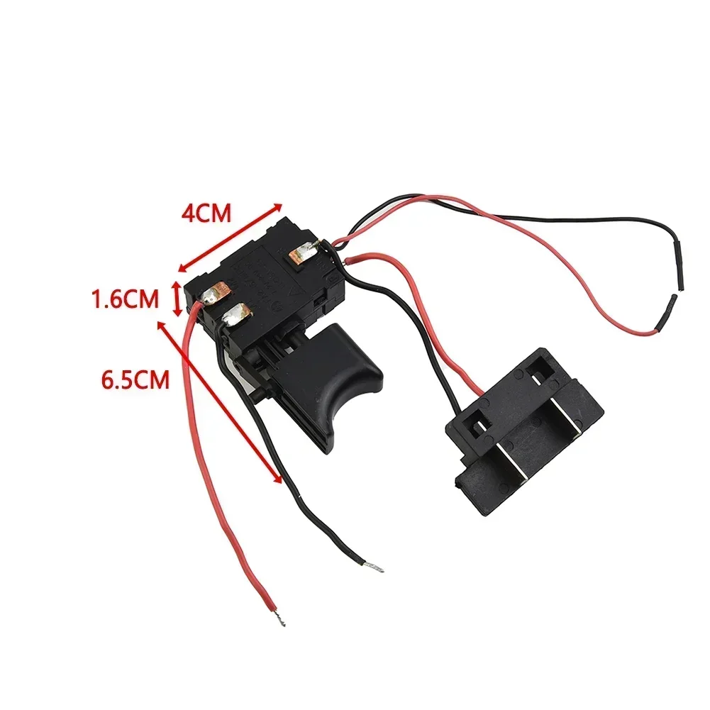 12/14.4/18V Lithium Battery Cordless Drill Speed Control Trigger Switch With Light For Electric Hand Drill Power Tools Accessory