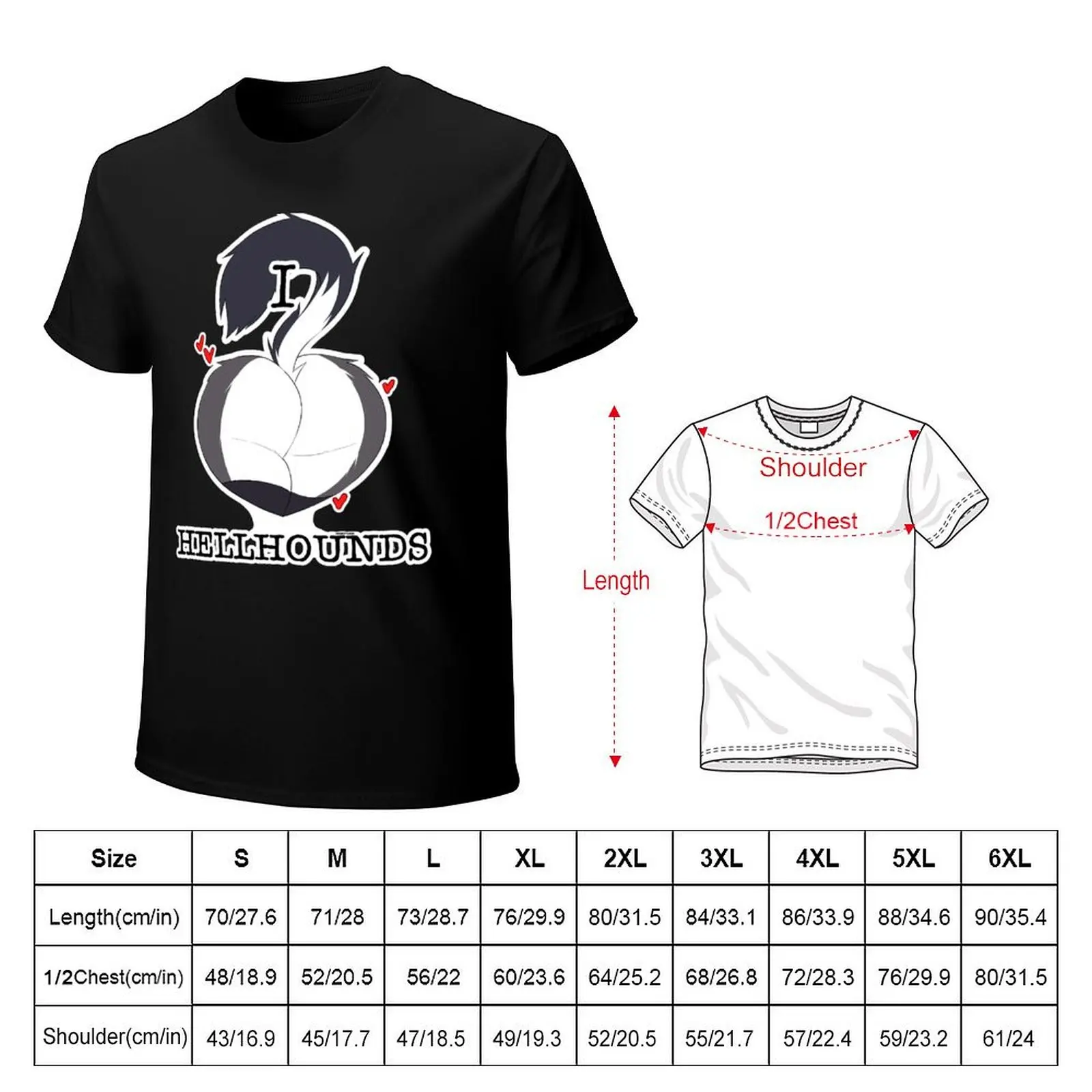I HEART HELLHOUNDS - LOONA BUTT T-Shirt Functional Casual Short Sleeve Tee