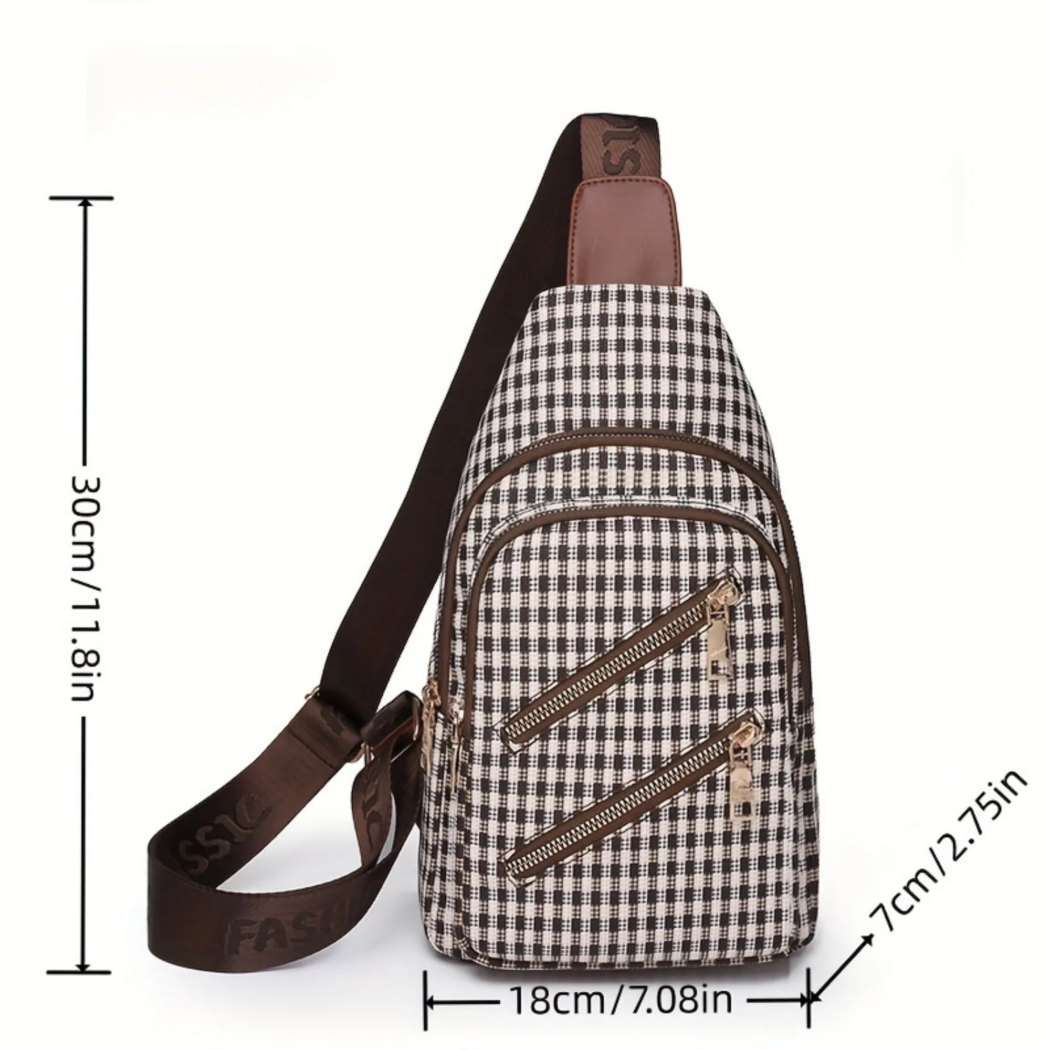 Women's Fashion Chest Bag, Casual Strap Shoulder Bag for Travel, Outgoing Walking Day Bag - Stylish and Practical