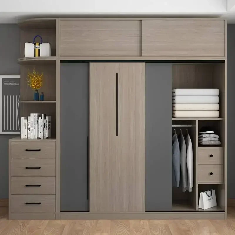 Nordic Luxury Wardrobes Wood Orgnizer Drawers Wooden Closet Organizer Wardrobes Storage Clothes Garde Robe Furniture Home