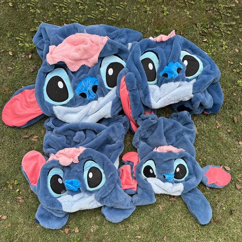 60-120CM Disney Lilo&Stitch Plush Huge Toy Stitch Cake Anime Doll Shell Holster Rabbit Stuffed Plushie Semi Finished Product New