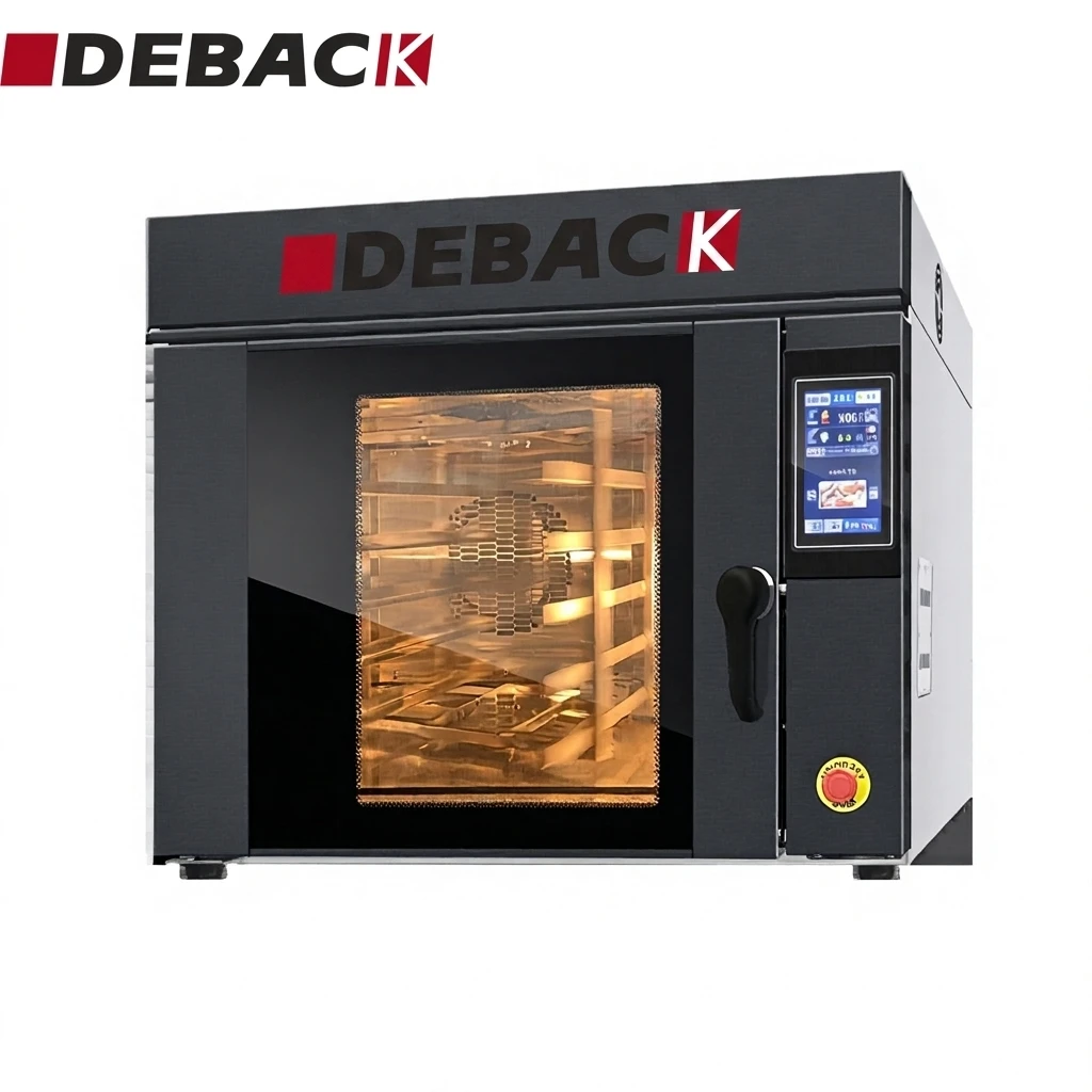 5 Trays Rotary Hot Air Commercial Electric Convection Oven High Productivity Bakery Rotating Baking Machine for Bread Pro