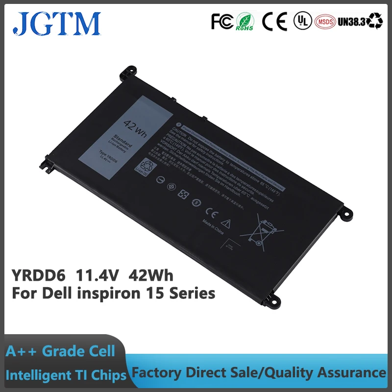 YRDD6 laptop battery lithium ion batteries 11.4V 42Wh For D-ell i-nspiron5480 5482 5485 5584 5488 B07DFK12MV FW8KR RRJDX 9W9MX