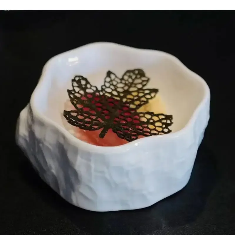 

Ceramic Dipping Sauce Plate Irregular Shape Snack Dessert Bowl Simple Home Kitchen Solid Color Tableware Soup Dinner Plates