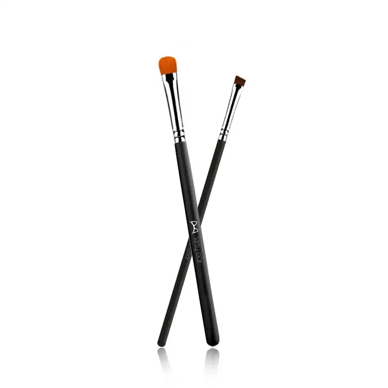 2Pcs Flat Eyebrow Brush Ultrathin Eyebrow Makeup Brushes Flat Eyeliner Tools Thin Eye Liner Brow Contour Women Makeup Brush