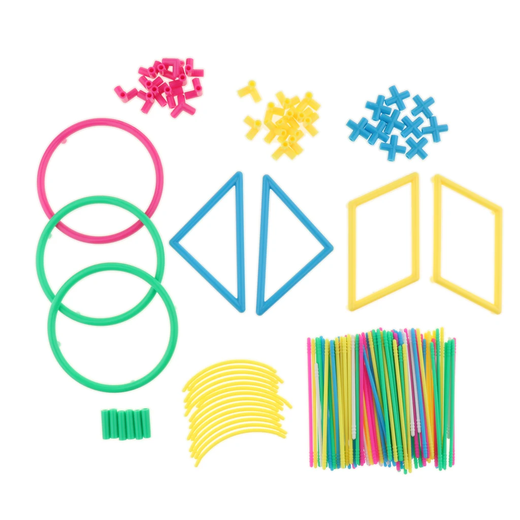 Geometric Educational Games Mathematics Shapes Math Toy Kit for Kids and School Teaching