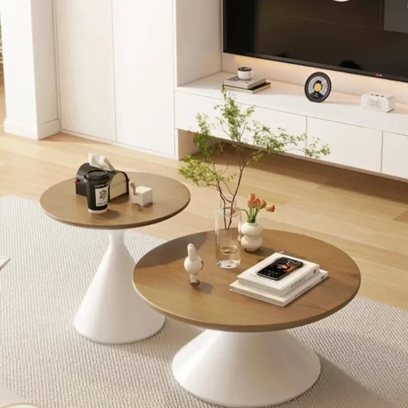 

Luxury Round Coffee Table Small Space Minimalist Metal Coffee Table Living Room Mesa Lateral Para Sala Nesting Furniture