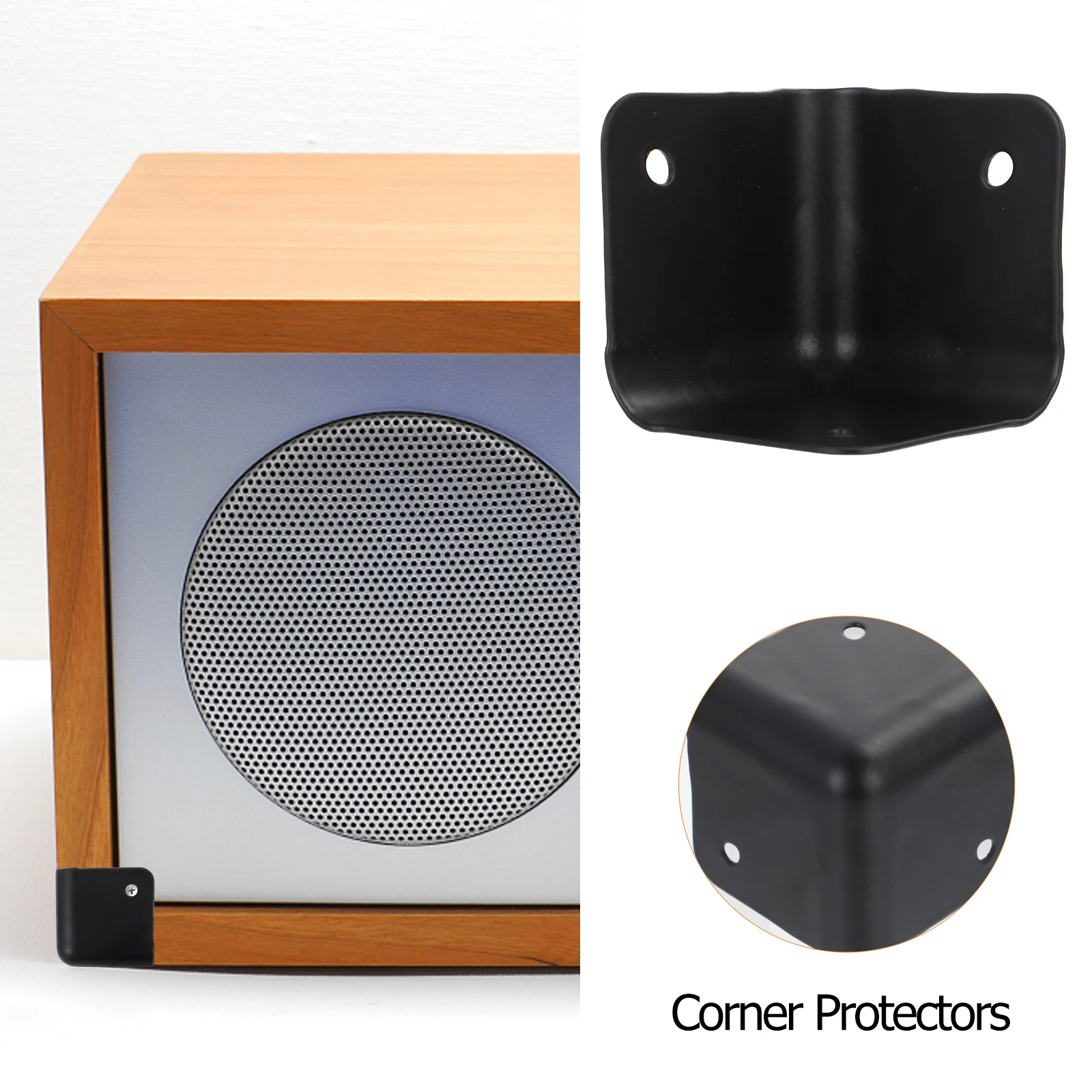 

4pcs Speaker Durable Anti Wrap Corner Cover collision Protection Guard Stage Furniture Edge Protection Corner Protector