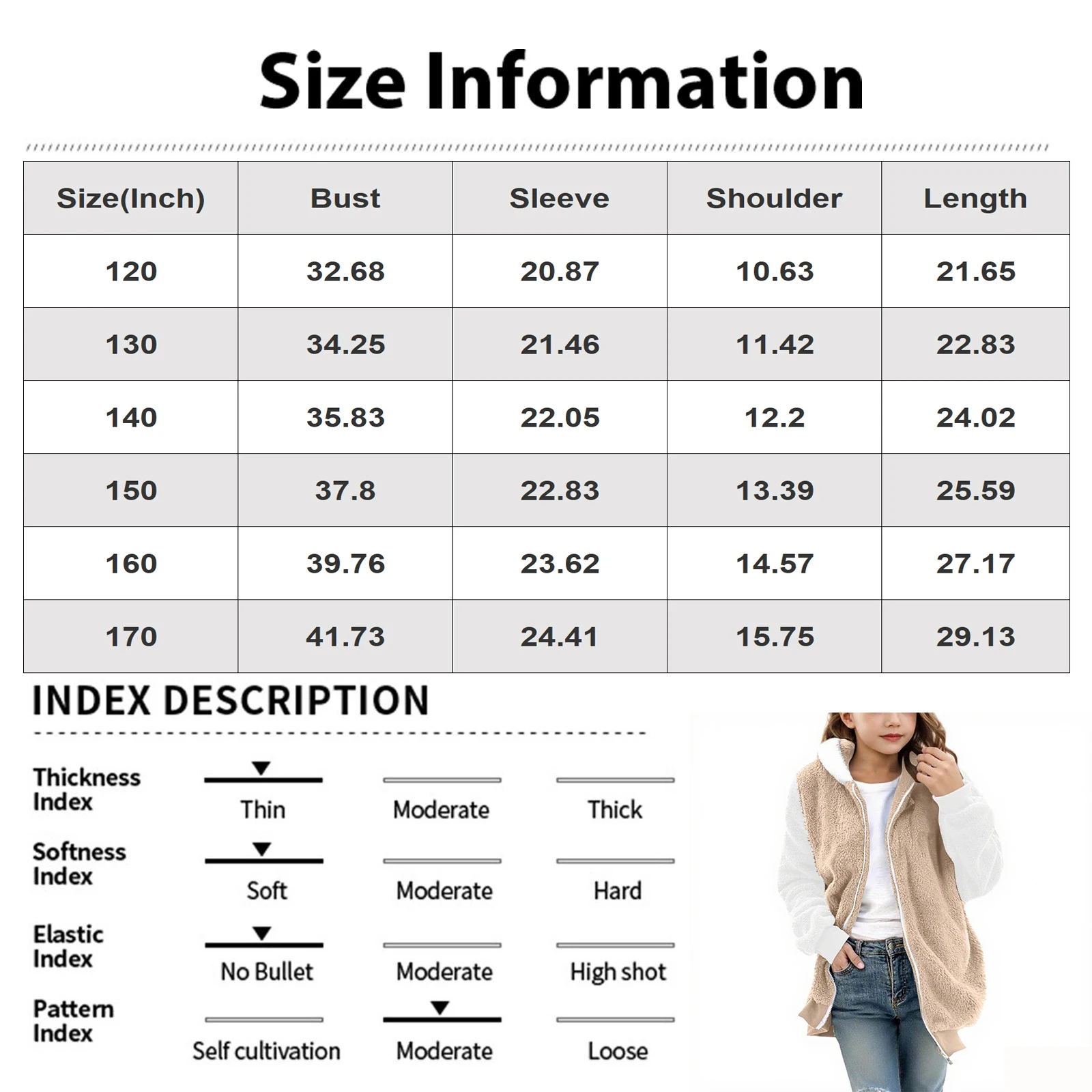 الشتاء أزياء الفتيات السترات عارضة طويلة الأكمام مقنعين سستة أفخم معطف المرقعة الأطفال الصوف البلوز