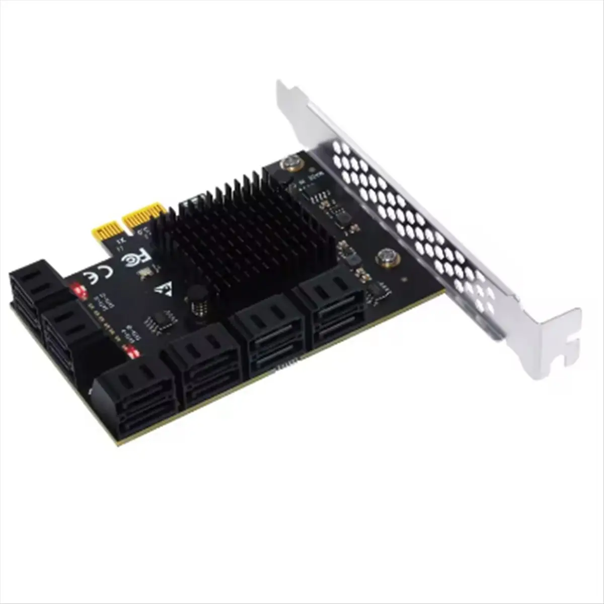 618 Mega Sale-PCIE Adapter Card SATA Controller 12 Ports SATA 3 PCI Express X1 Expansion Card Add on Cards Riser Card PCIE Card