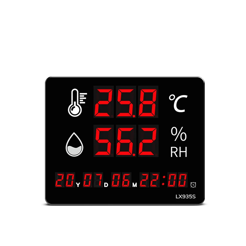 

2021 new digital LED temperature display perpetual calendar function and USB charging thermometer and hygrometer