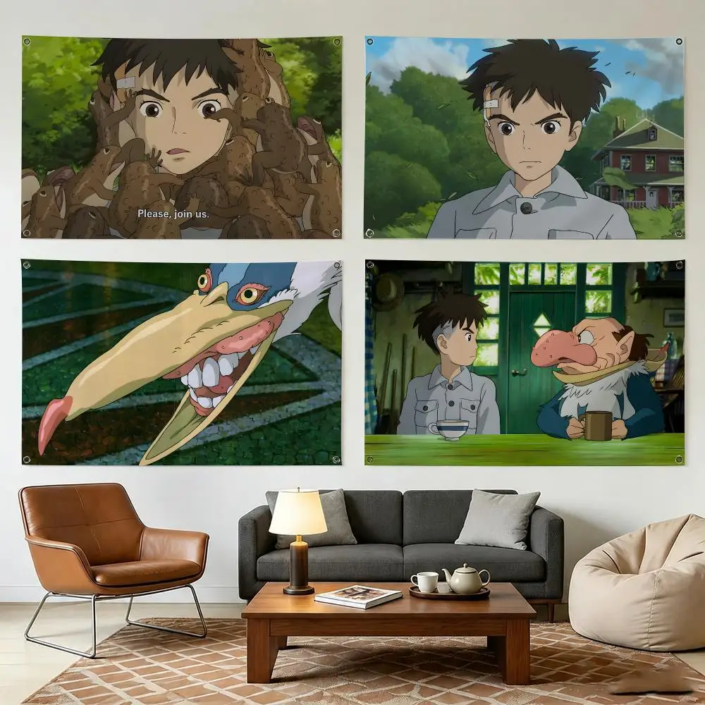 The B-boy And The H-heron Flags Wall Hanging Outdoor Garage Room Decorative Fashion Gift Background