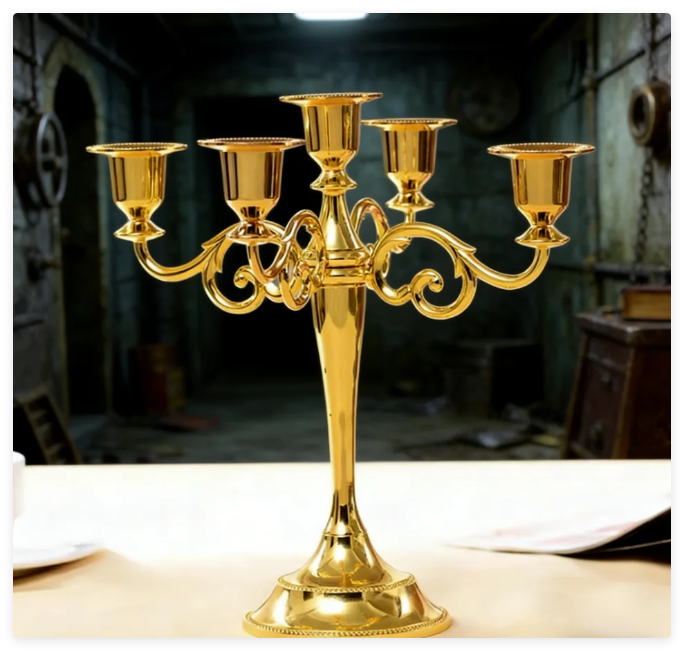 Raise Candlestick Prop Escape Room Just raise the wireless candlestick to unlock the 12V EM lock takagism game supplier