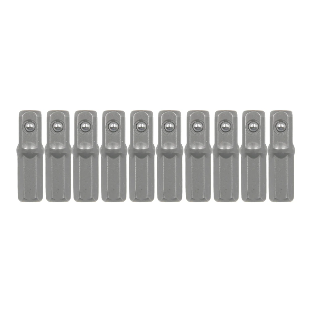 

1/4 hexagonal square head Connecting rod socket tool accessory set 10pcs 25mm electric screw screwdriver adapter