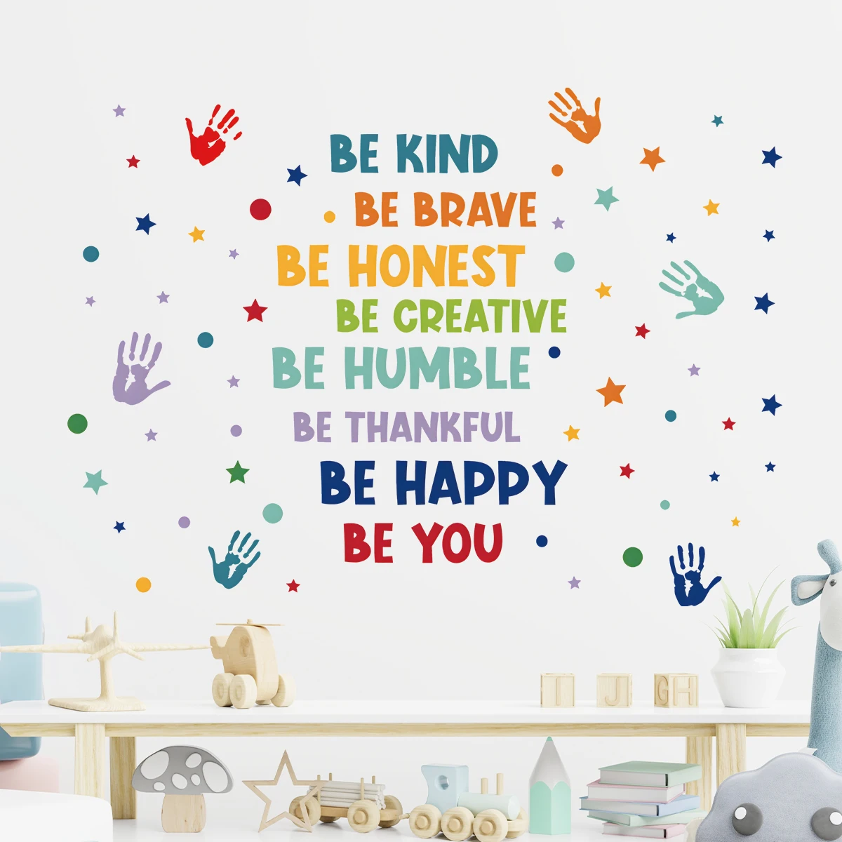 1Pc Colorful Wall Stickers Children Room Decor Baby Kids Room Wall Decoration Art for Bedroom Living Room Nursery Wall Decals