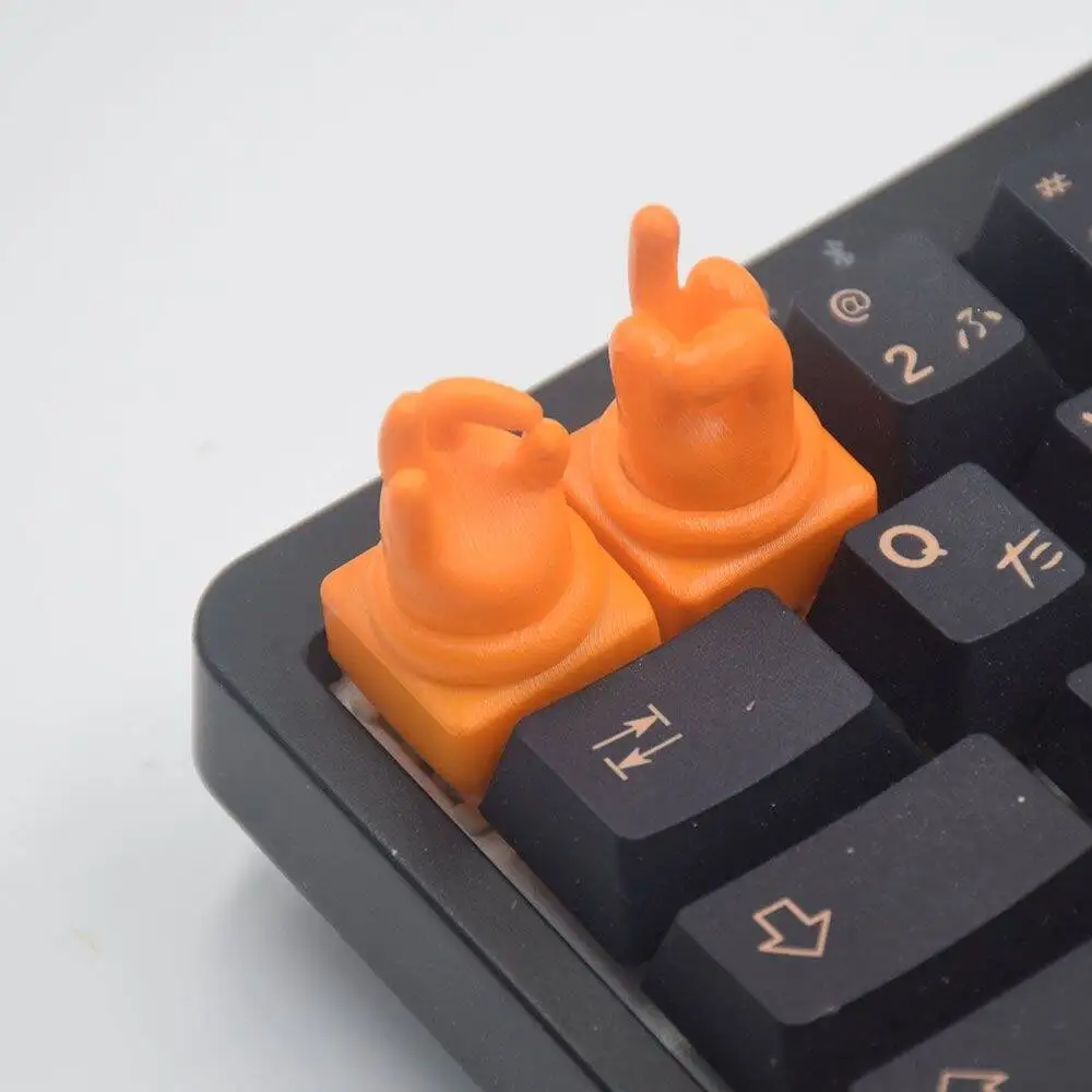 OK Gesture Keycaps Personalized Keycap Creative Cute Are You OK Hand-shaped Resin Key Caps for MX Mechanical Keyboard