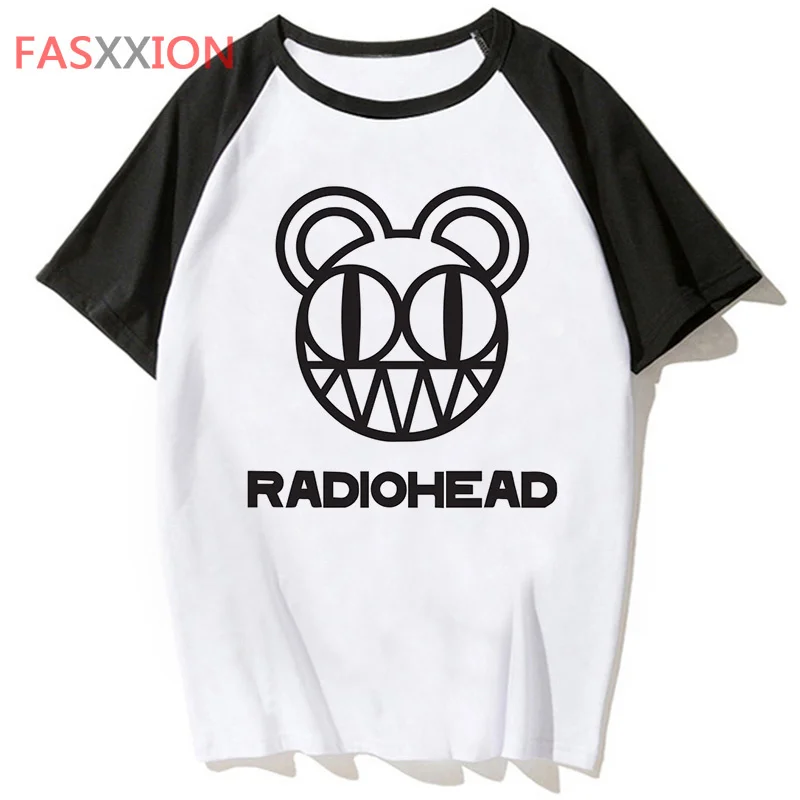 Radiohead top tees t shirt men 2022 kawaii print harajuku kawaii t-shirt clothes tumblr streetwear