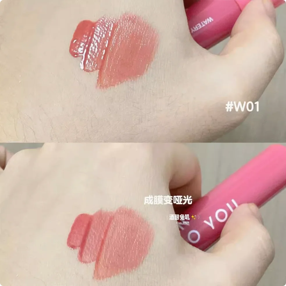 Into You Watery Lip Matte Lip Tint Color desnudo Lápiz labial mate Intoyou Maquillaje auténtico Original