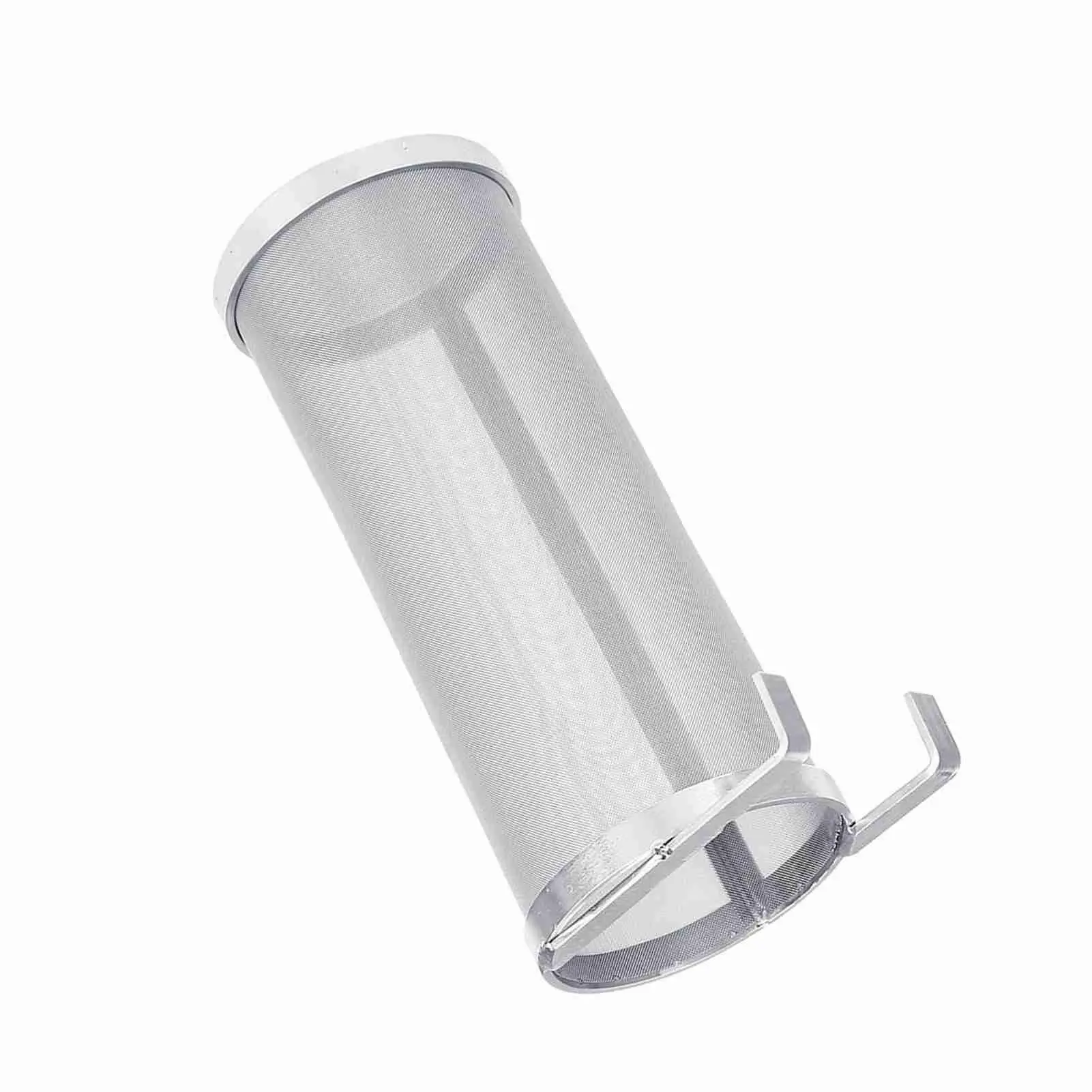 300 Micron Stainless Steel Hop Mesh Filter Strainer for Home Brewing - Beer Brewing Spider with Hook