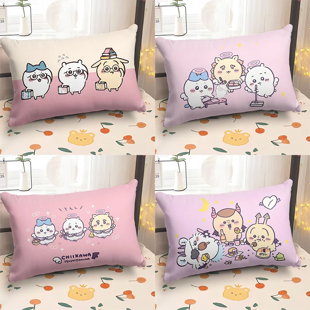 Cute chiikawa cartoon pillowcase living room sofa cushion cover sleeping pillowcase kawaii room home decoration children gift