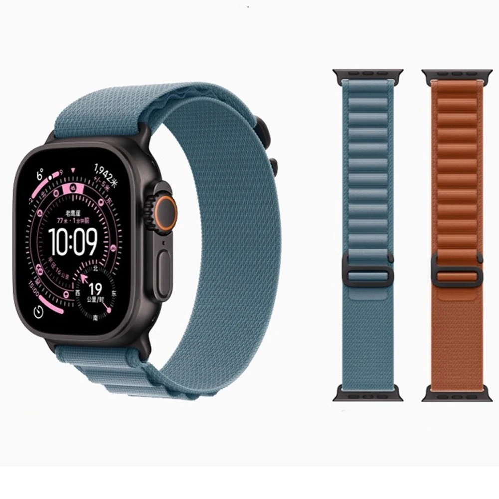 Alpine loop Strap for Apple Watch Ultra 3 Bands 49mm 44mm 40mm 41 45mm 42mm 46mm correa bracelet iWatch series 7 se 2 8 9 10 11