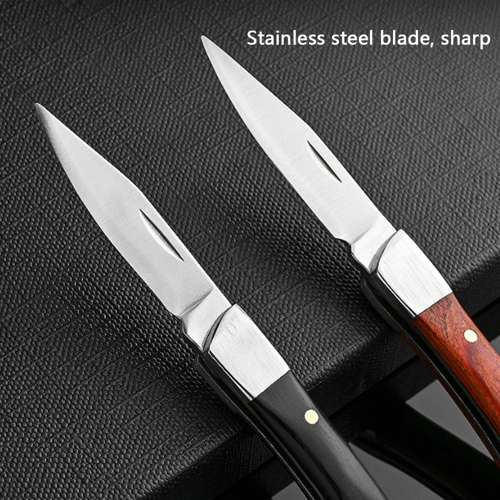 Vintage Curved Wood Handle Fol - огляд і ціна Vintage Collectible Knife