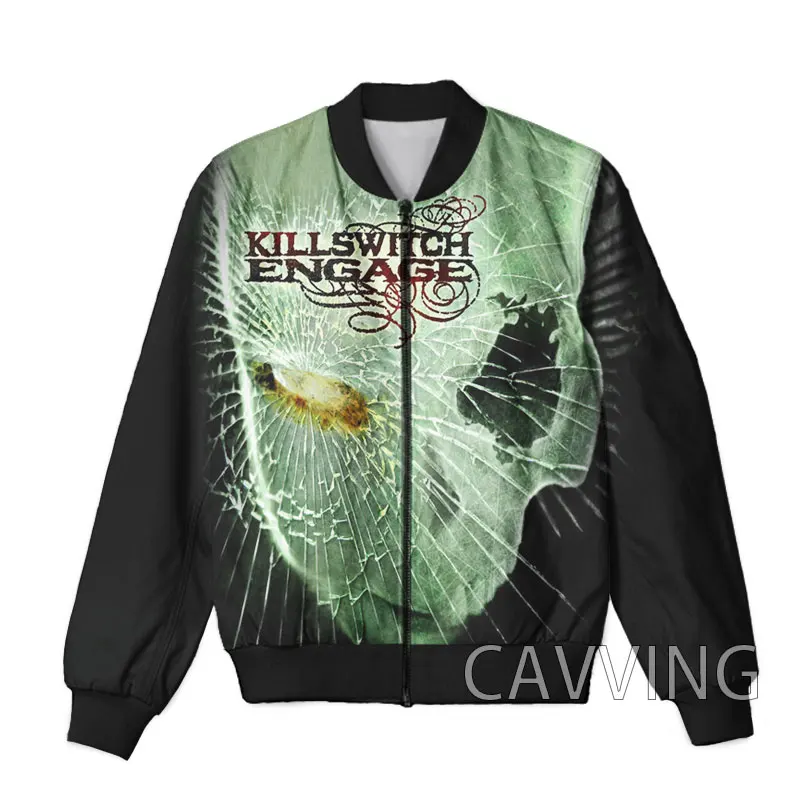 CAVVING 3D Printed  Killswitch Engage  Zipper Bomber Jackets Men Overcoat Mens Coat Zip Up Jackets for Women/Men