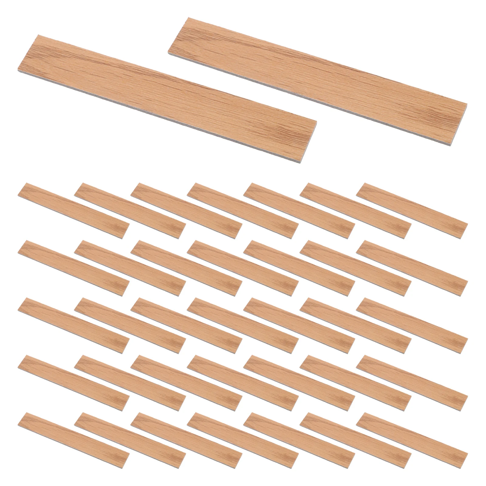 

40pcs Dollhouse Miniature Flooring 1:12 Scale Realistic Wood Grain Floor Boards Easy Diy Assembly For Mini House Decor