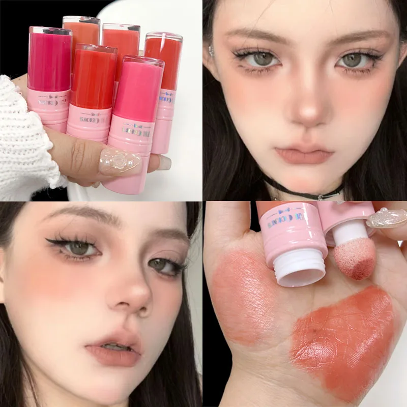 Gezicht Wang Vloeistof Blush Stick Gezichts Voedende Blushe Make-Up Waterdichte Langdurige Vloeibare Contour Rouge Stick Koreaanse Cosmetische