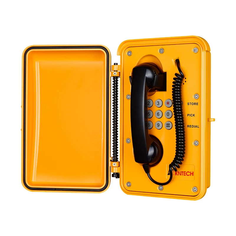 Corded Telephone  Outdoor Emergency Water Proof Telephones IP66 Protection Door Cover KNSP-01T3J